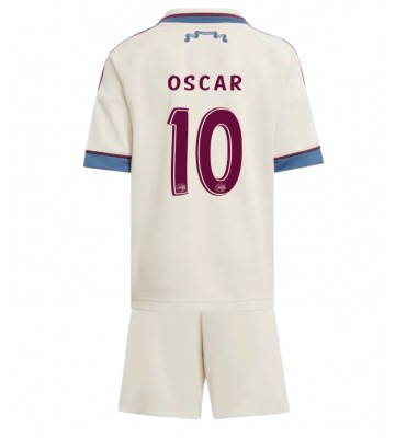 Ajax Oscar Gloukh #10 Tredjetrøje Børn 2025-26 Kortærmet (+ Korte bukser)